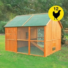 Pollaio Norway in legno con