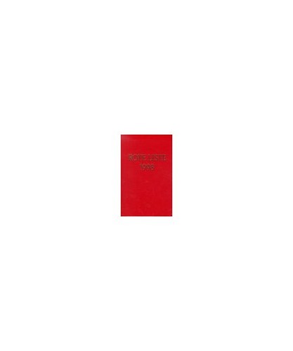 Rote liste 2001 - rote,