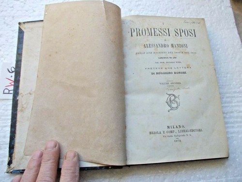 Libro promessi sposi - libro, i