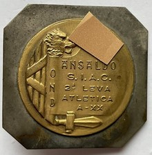 Distintivo OND Ansaldo S.I.A.C. Leva Atletica 1932 Genova