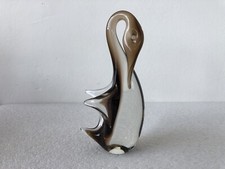 Scultura Vintage In Vetro Artistico Veneziano Di Murano Cigno Anni 60