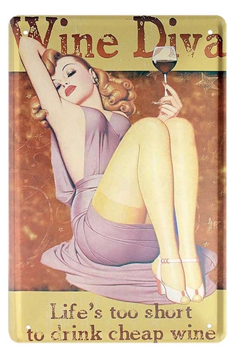 Targa latta pinup wine - , in