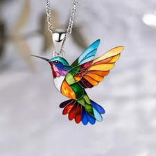Collana con ciondolo colibrì