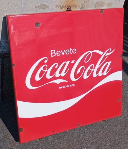 Insegna smaltata coca cola - insegna,