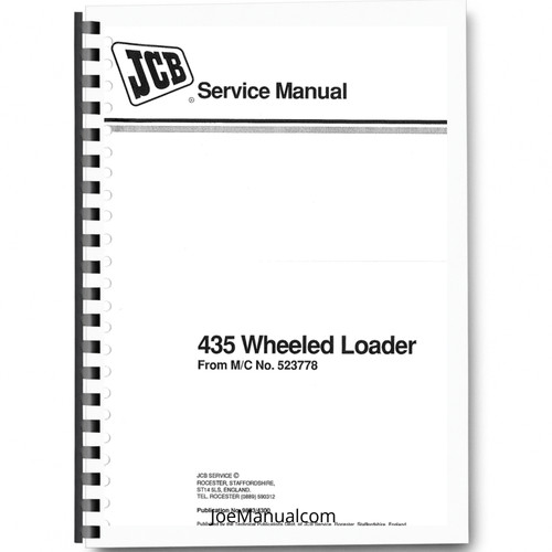 Jcb 435 manuale - 435, servizio