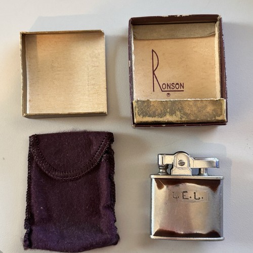 Ronson lighter with box - with, made