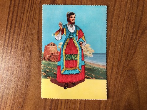 Cartolina costumi sardi desulo - cartolina,
