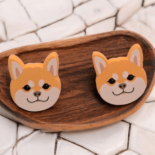 Orecchini shiba inu - orecchini, mamma