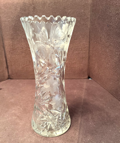 Antico vaso vetro taglio - antico,