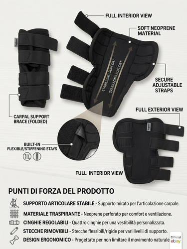 Tutore polso cane - tutore, supporto