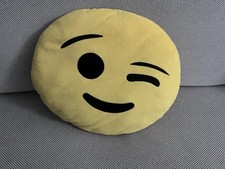 Grande Emoji Smiley Decorazione Cuscino Emoticon Decorativo Amore Whatsapp Ø30cm