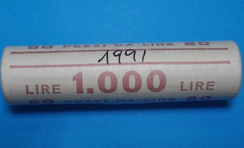 Rotolino lire 1991 raro - rotolino,