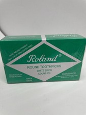 roland round toothpicks white