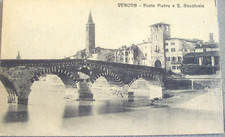 Verona veduta del ponte - verona, pietra