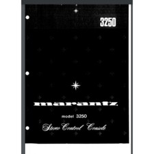 Marantz 3250 Service Stereo Control Console Manuale 21 pagine rilegato a pettine
