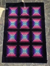 Tappeto Missoni anni '80 Optical 240x180 cm Design Vintage Raro Bellissimo