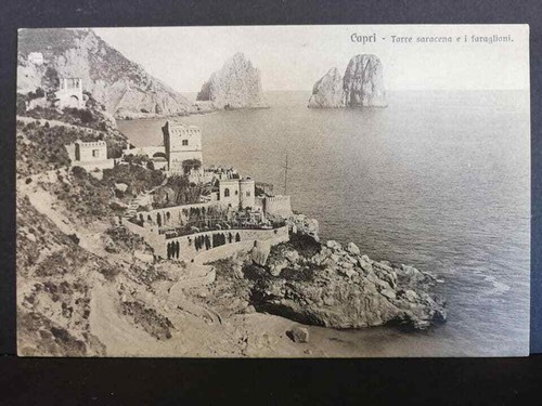 Cartolina capri torre saracena - cartolina,