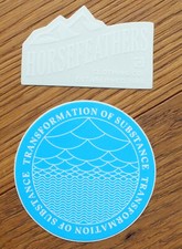 2 X Adesivi Sticker Piume di