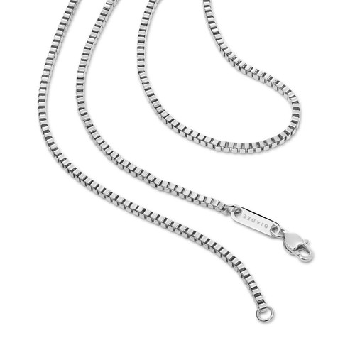 Collana argento oro bianco