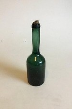 Bottiglia Di Arrack Verde Oliva Dalla Kastrup Glassworks 1853.