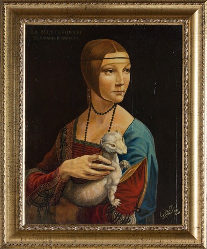 Dama con ermellino après - con, d’après