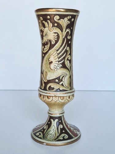 Vaso ceramica craquelé deruta - ceramica,