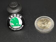 SKODA 23MM 2,3 CM LOGO SIGLA EMBLEMA FREGIO STEMMA SCRITTA TARGHETTA BADGE TARGA
