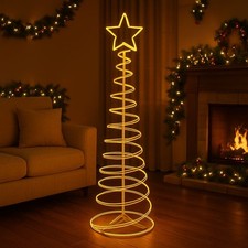 Albero di Natale a Spirale da 1200 LED luce fredda calda Luminoso 180cm IP44 31v