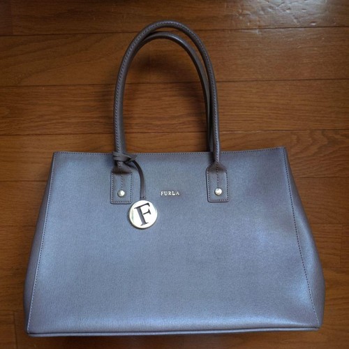 Furla handbag brown with - furla,