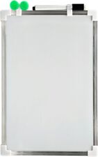 Lavagna bianca magnetica bifacciale cancellabile pennarello lavagnetta 20x30 cm