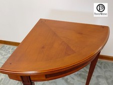 TAVOLINO AD ANGOLO IN LEGNO DI CILIEGIO LAVORATO A  MANO