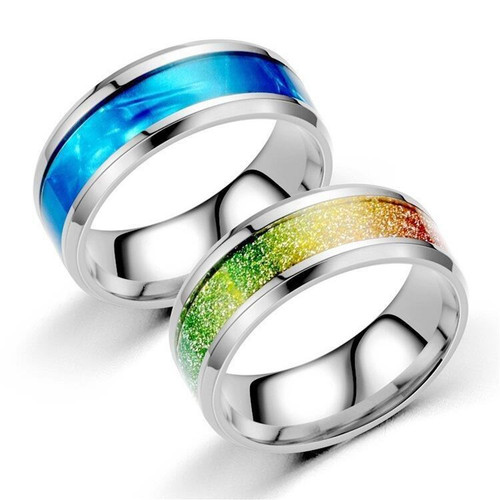 Anello acciaio inox - in, con