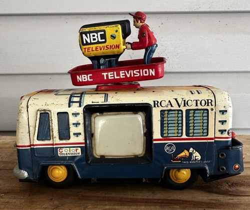 Vintage tin litho nbc rca - vintage,