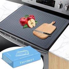 Coperchio Piano Cottura Silicone per Stufa Elettrica, 28X20 Pollici Silicone Protezione Piano Cottura