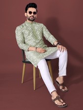 Uomo Cotone Rayon Kurta Set