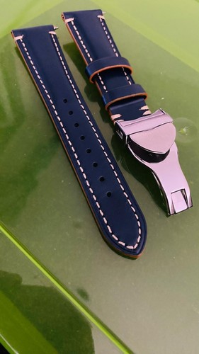 Tudor 22mm blue leather watch - 22mm,
