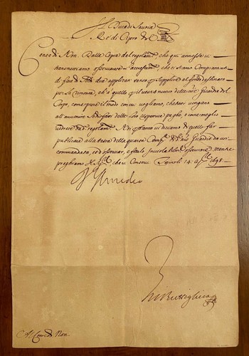 Lettera autografa vittorio - di,