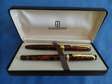 2 PENNE-STILOGRAFICA+SFERA BORGHINI-ITALY-ANNI'80-PENNINO IRIDIUM POINT-BOX-130