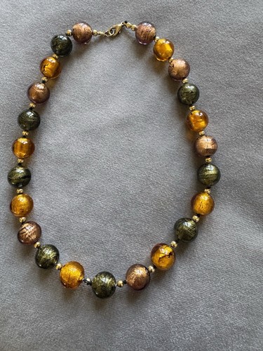 Collana perle vetro - in,