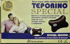 TEPORINO Borsa Dell'Acqua Calda Scalaldino Elettrico Dura +6 Ore Nuovo Mai Usato