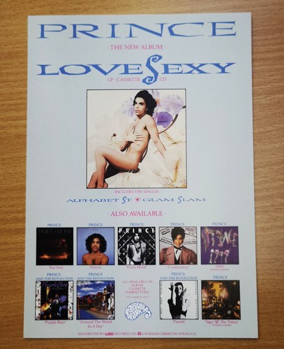 Prince lovesexy 1988 flyer - prince,