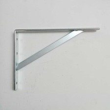 Reggimensola staffa zincata pesante tipo cantina da 40cm completa di fissaggi