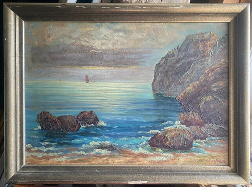 Dipinto olio 1920 - olio, um