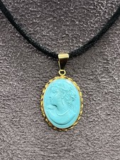 Cammeo In Turchese 18mm Ovale