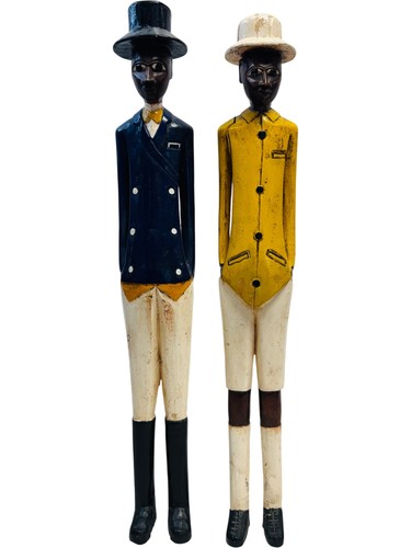 Coppia statue colon - , africane
