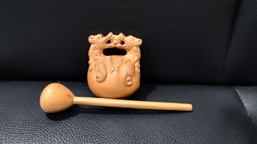 Mokugyo drago tamburo legno - drago, in