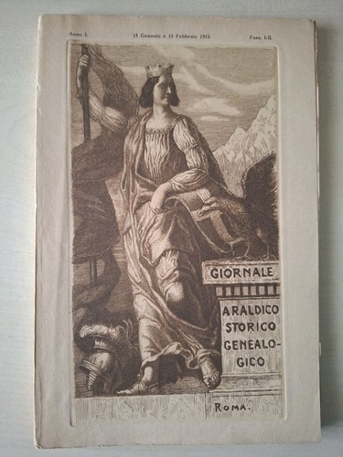 Libro antico giornale - libro, araldico