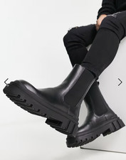 Stivaletti donna BERSHKA neri