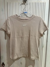 Top H&M beige a righe, taglia