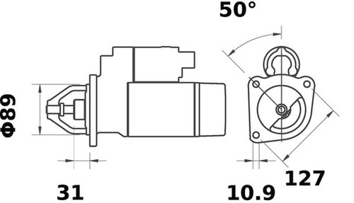 Motorino avviamento mahle - motorino,